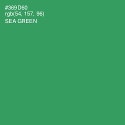 #369D60 - Sea Green Color Image